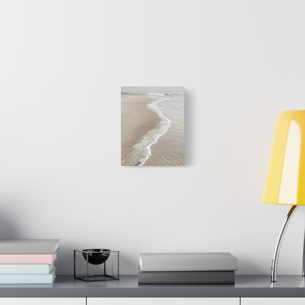 Kustlijn Canvas Print - Rustige Strand Muurkunst