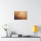 Golden Meadow Abstract Wall Art - Stretched Canvas