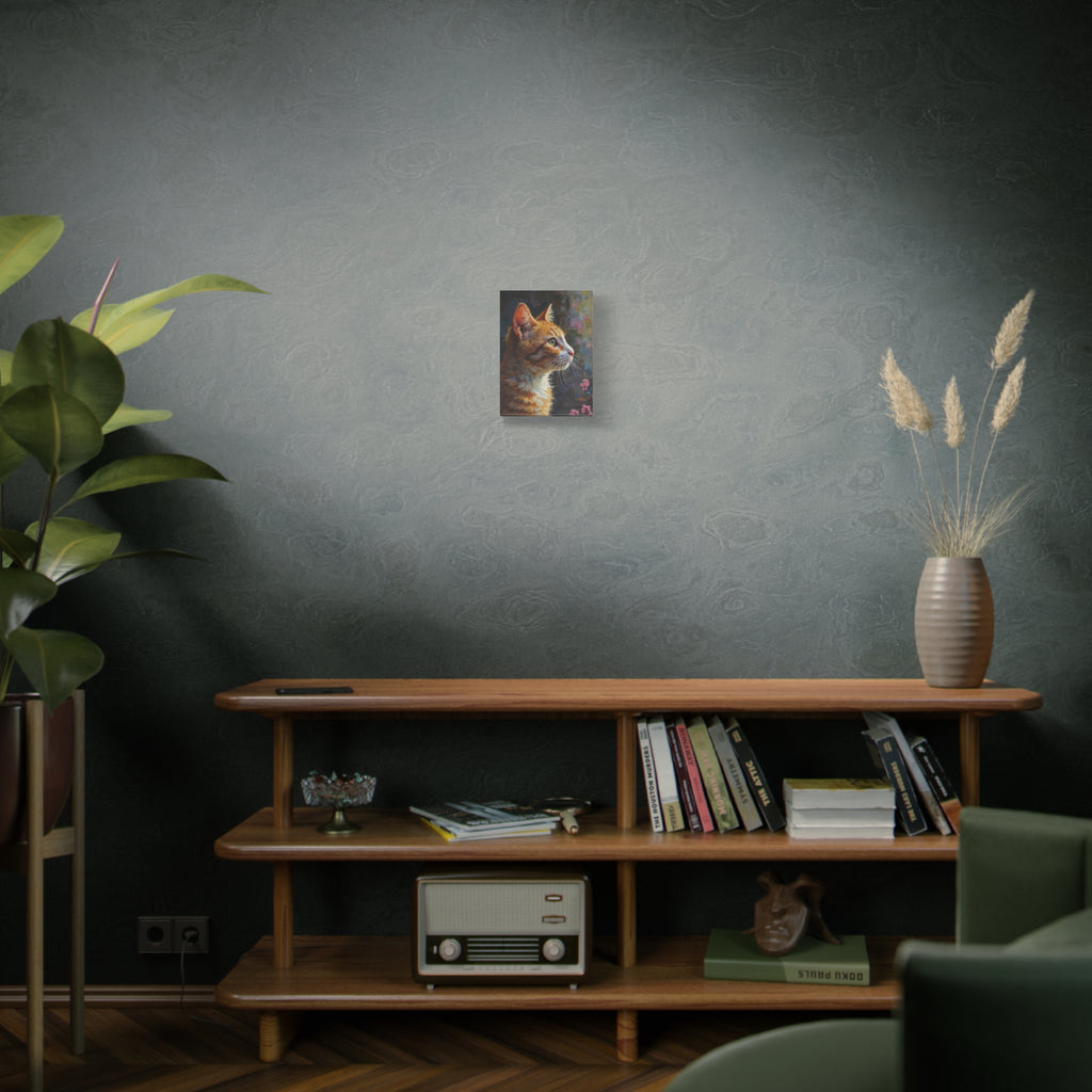 Orange Tabby Cat Portrait Canvas - Stretched Matte Wall Art
