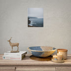 Foggy Coastal Cliff Wall Art  - Poster