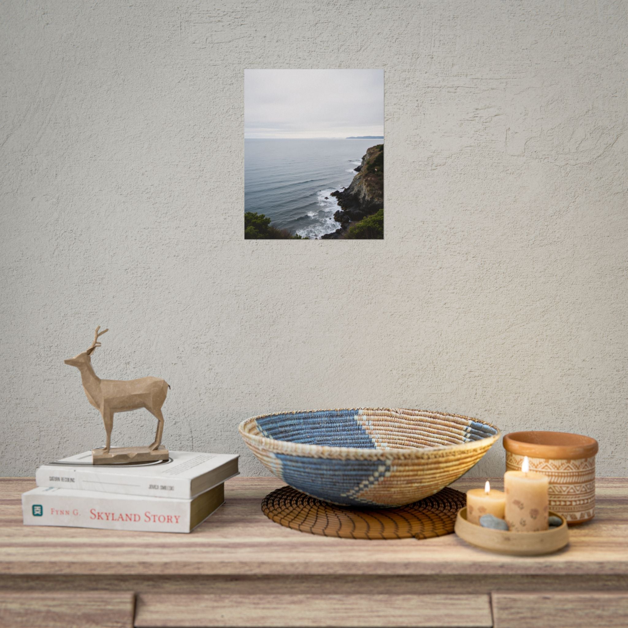 Dawn on the ocean Wall Art Print - Poster