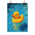 Rubber Duck Poster — Cute Yellow Duckling Wall Art, Nursery & Kids Room Decor