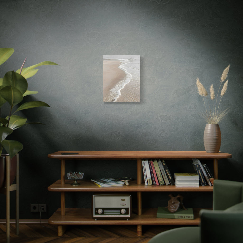 Kustlijn Canvas Print - Rustige Strand Muurkunst