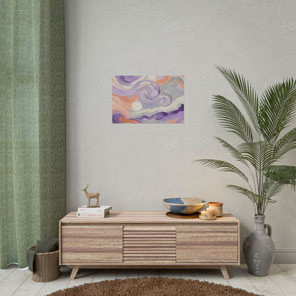 Swirling Pastel Sky Poster