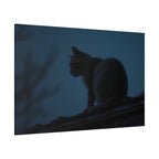 Nightwatch Cat Wall Art - Stretched canvas
