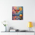 Colourful Martini Glass Matte Canvas Wall Art - Stretched canvas
