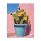 Cactus Pink Wall Art -  Stretched Canvas