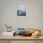 Foggy Coastal Cliff Wall Art  - Poster