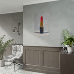 Lipstick Art Poster — Red Lipstick Still Life Rolled Poster