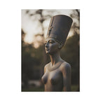 Nefertiti Bronze Statue Wall Art - Egyptian Sculpture Photography - Queen of Egypt - Poster
