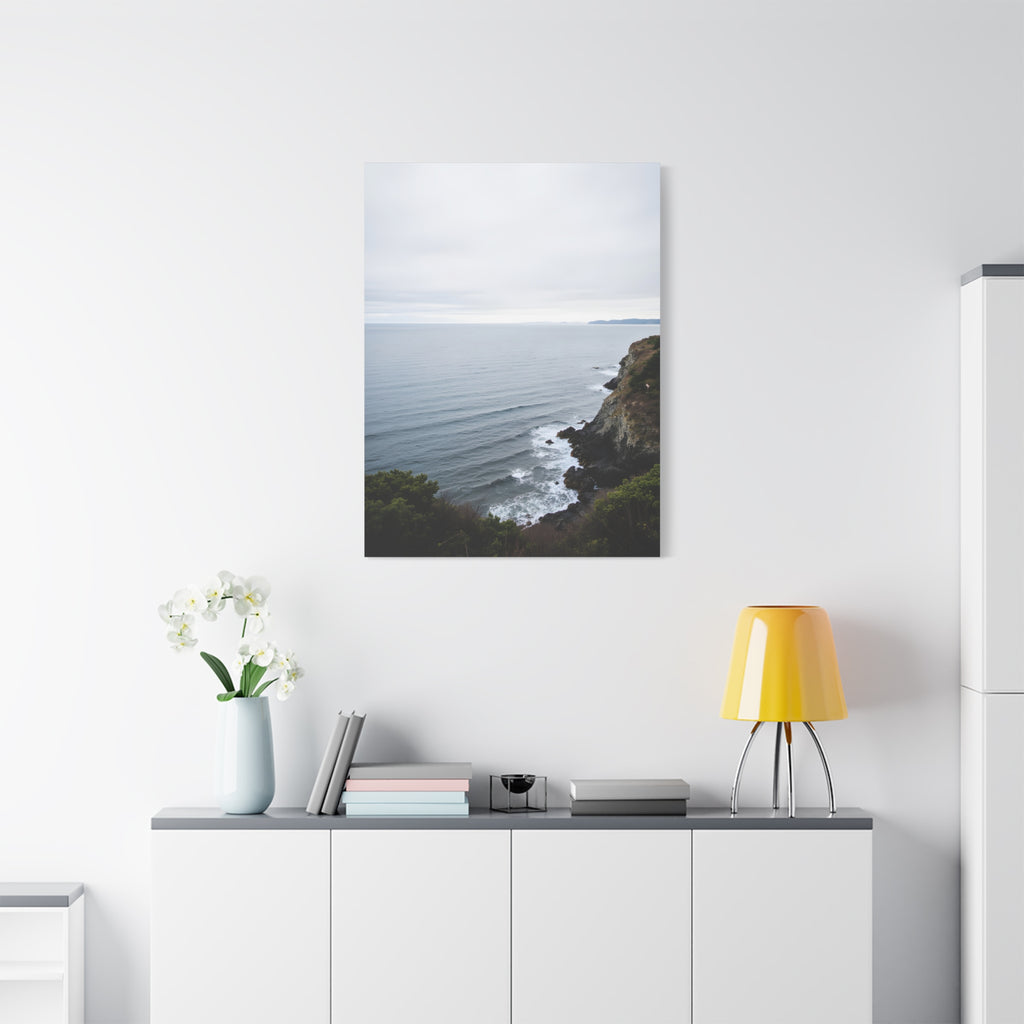 Dawn on the ocean Wall Art on Stretched Canvas