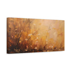 Golden Meadow Abstract Wall Art - Stretched Canvas