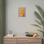 Citrus Slice - Stacked Lemon Wall Art - Stretched Poster