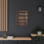 Vintage Library Books Canvas Print - Stacked Antique Bookshelf Wall Art