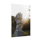 Sunlit Lucky Cat Wall Art - Poster