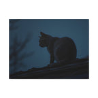 Nightwatch Cat Wall Art - Stretched canvas