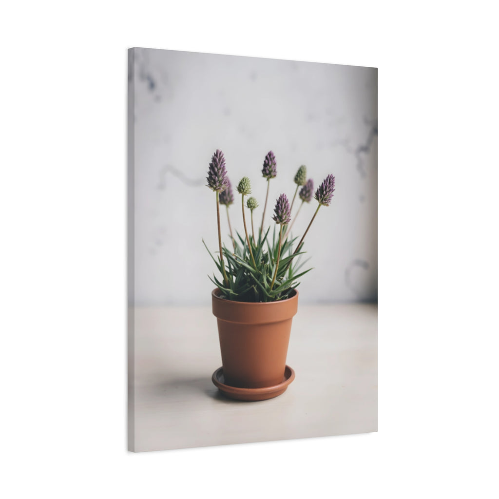 Potted Alpine Dodgegrass Wall Art – Stretched Canvas