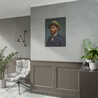 Van Gogh Portrait Rolled Poster — Vintage Impressionist Art Print