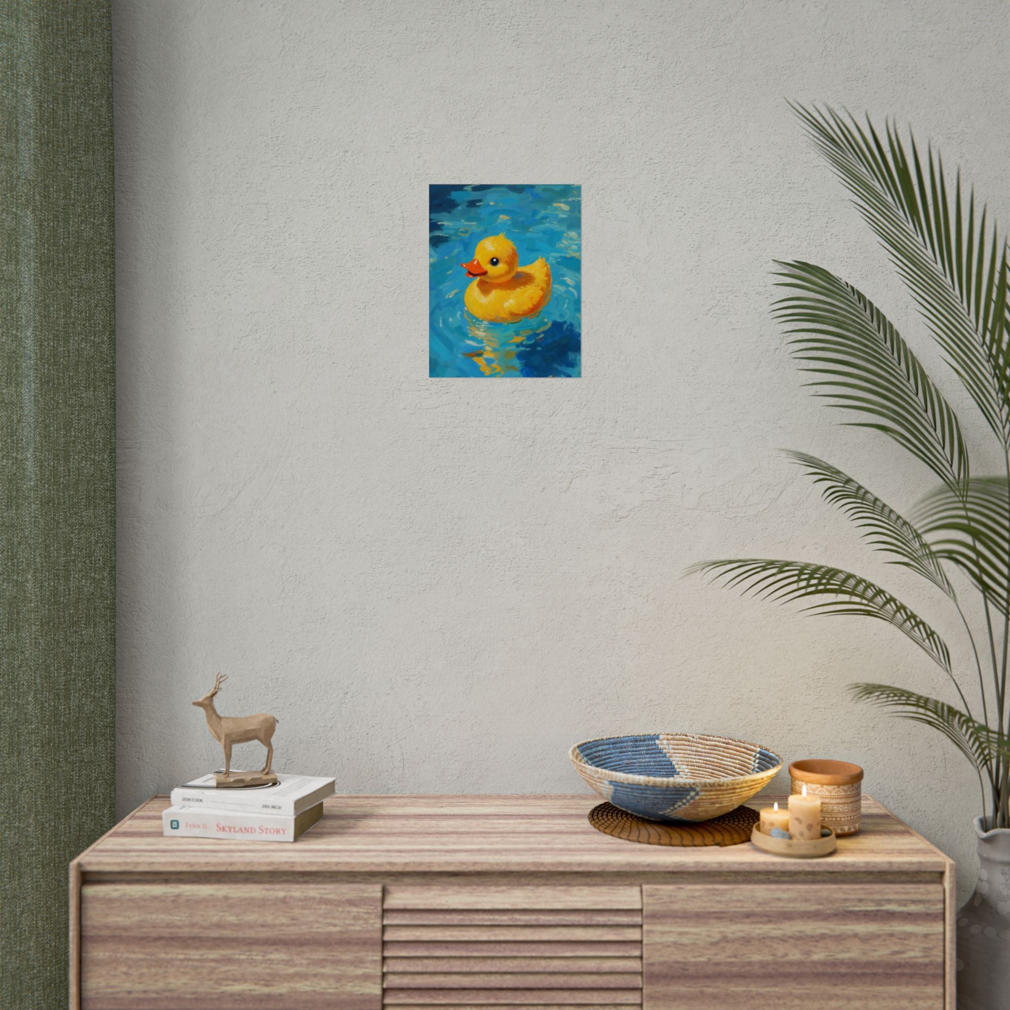 Rubber Duck Poster — Leuke Gele Eend Muurkunst, Kinderkamerdecoratie