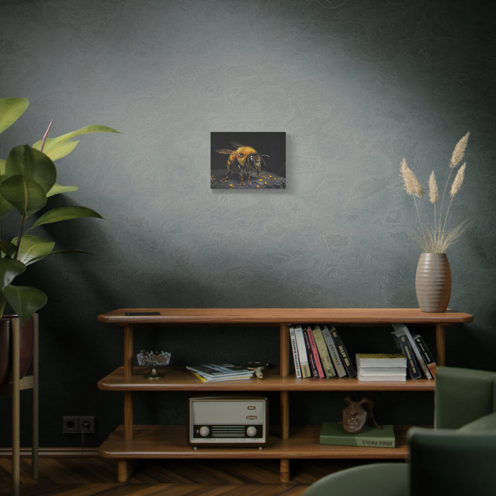Bumblebee Canvas Print — Realistic Bee Wall Art on Matte Stretched Canvas