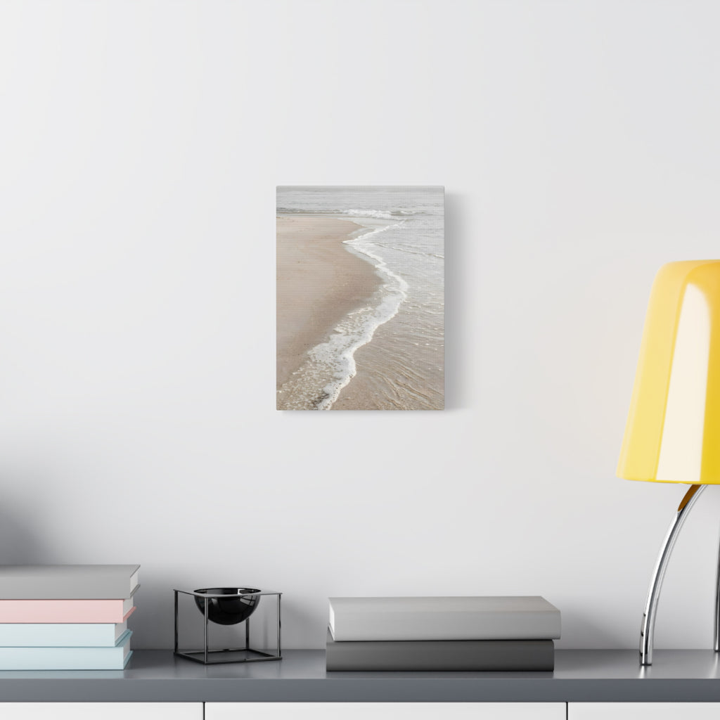 Kustlijn Canvas Print - Rustige Strand Muurkunst