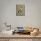 Goldfinch Art Poster - Yellow Songbird Print for Nature Lovers