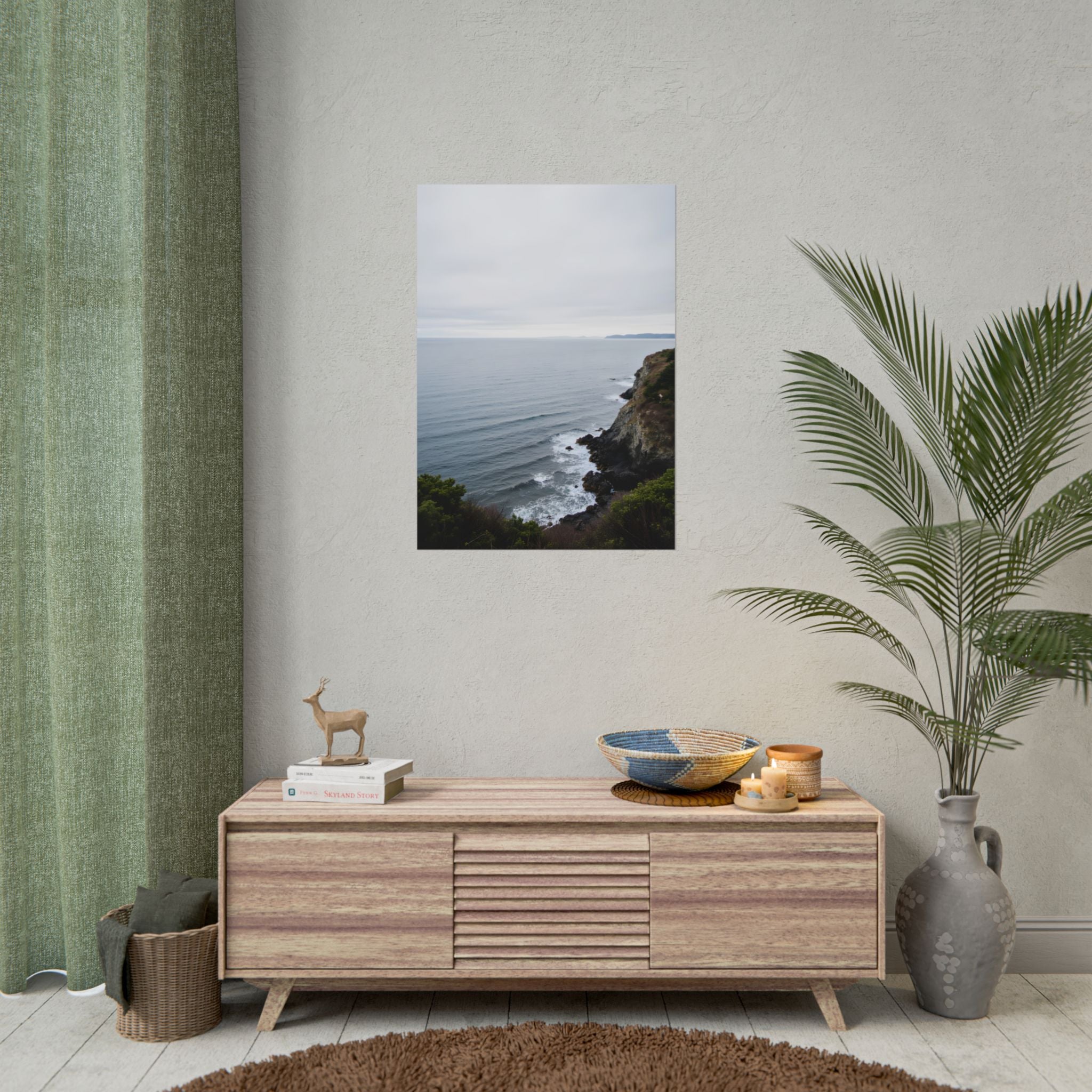 Dawn on the ocean Wall Art Print - Poster