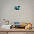 Cactus Courtyard Rolled Poster — Turquoise Door Desert Wall Art