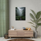Misty Forest Path  Stretched Wall Art - Poster