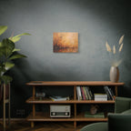 Golden Meadow Abstract Wall Art - Stretched Canvas