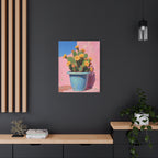 Cactus Pink Wall Art -  Stretched Canvas