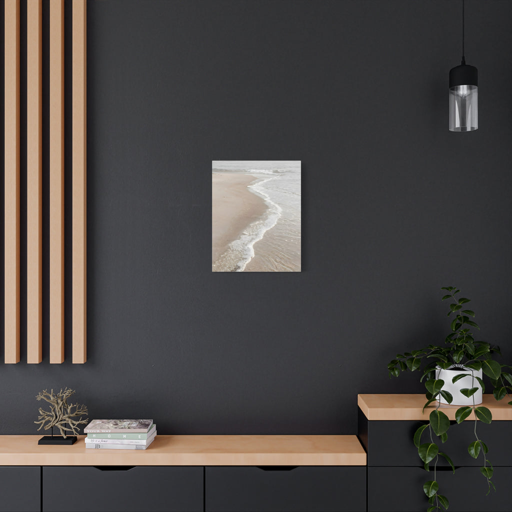 Kustlijn Canvas Print - Rustige Strand Muurkunst