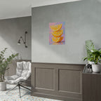 Citrus Slice - Stacked Lemon Wall Art - Stretched Poster