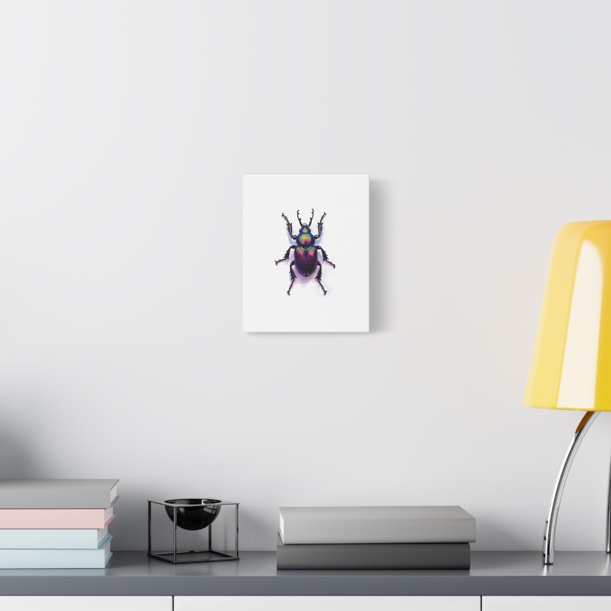 Iridescent Beetle Wall Art – Stretched Canvas