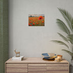 Poppy Field Art Poster - Rolled Floral Wall Print for Home & Office
