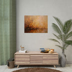 Golden Meadow Abstract Wall Art - Poster