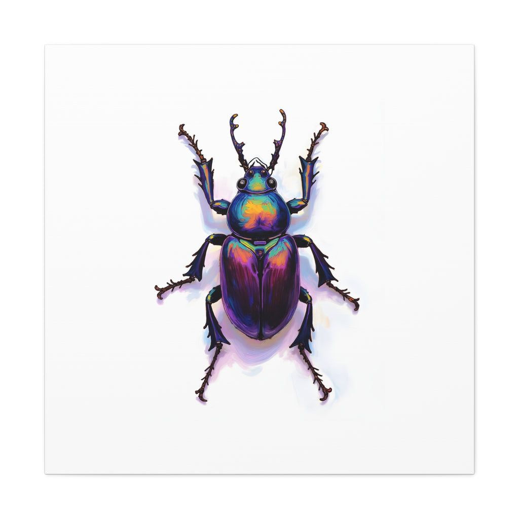 Iridescent Beetle Wall Art – Stretched Canvas