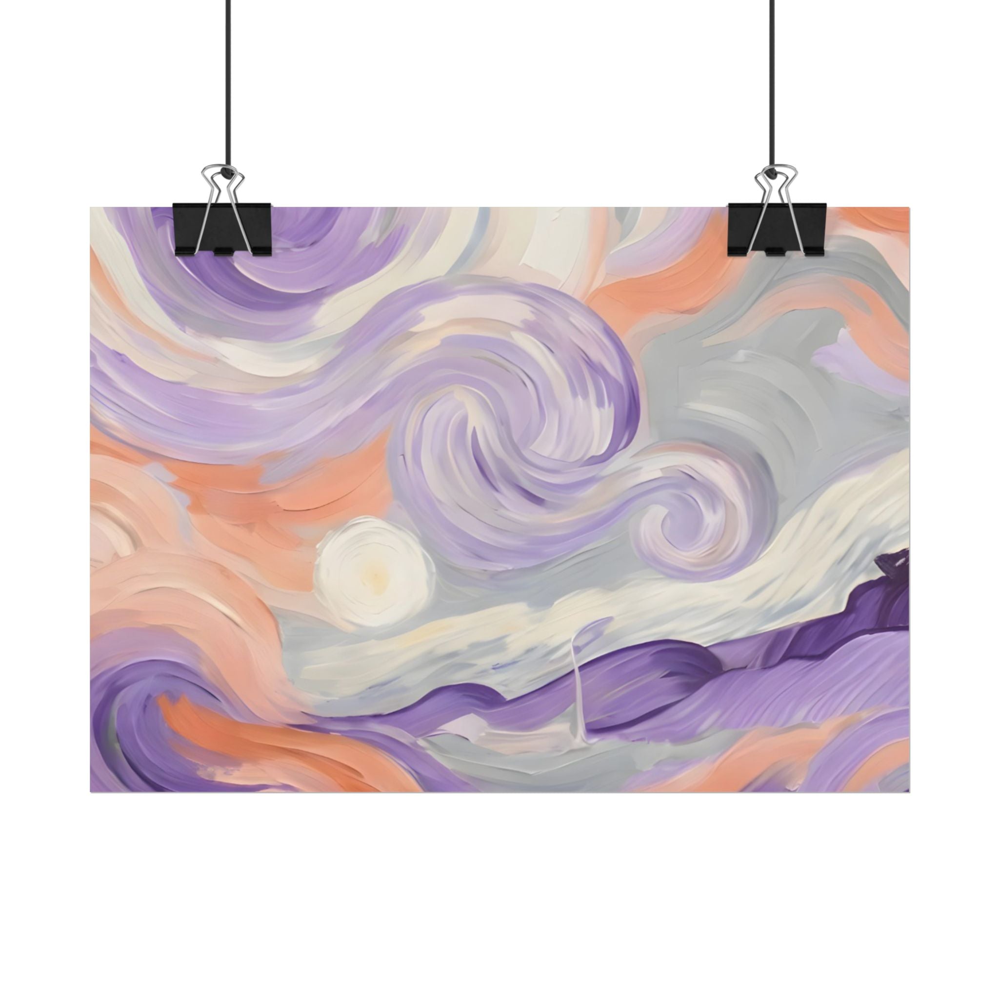 Wervelende Pastelkleurige Lucht Poster