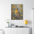 Goldfinch on a branch Wall Art - Stretched Canvas