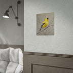 Goldfinch Art Poster - Yellow Songbird Print for Nature Lovers