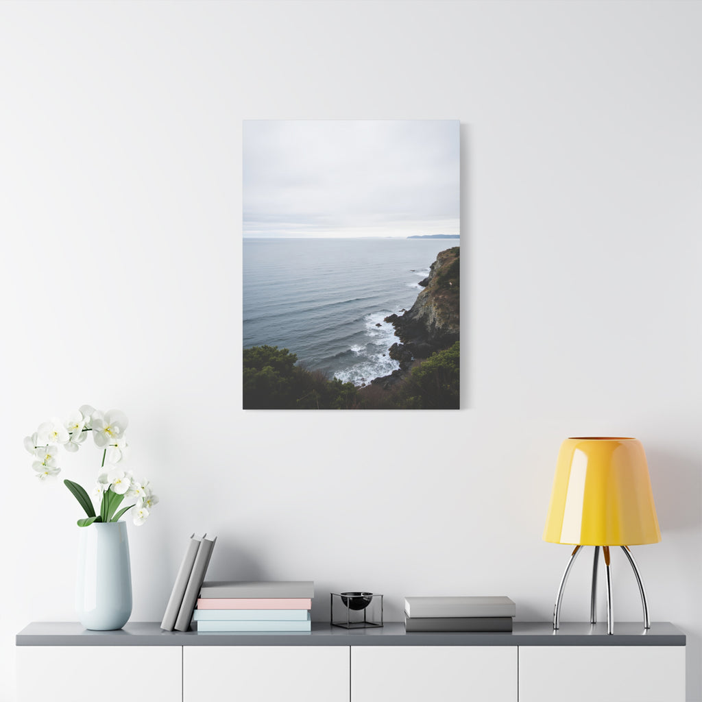 Dawn on the ocean Wall Art on Stretched Canvas