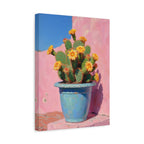 Cactus Pink Wall Art -  Stretched Canvas