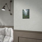Misty Forest Path  Stretched Wall Art - Poster