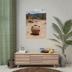 Rustic Terracotta  Clay Pot Desert Poster - Rolled Photo Print