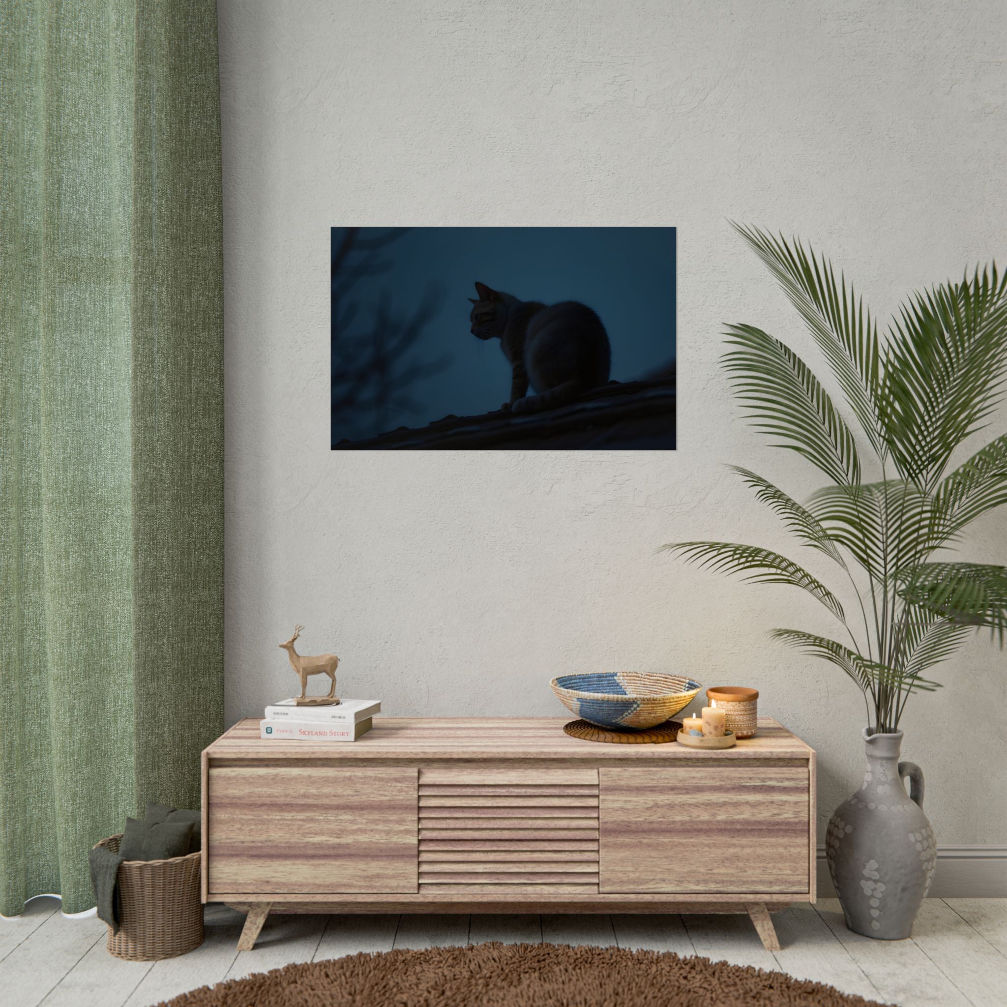Nightwatch Cat Wall Art - Poster