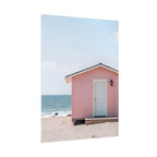 Pink Beach Cottage  Wall Art - Poster