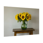 Sunflowers in Green Pitcher Wall Art - Poster