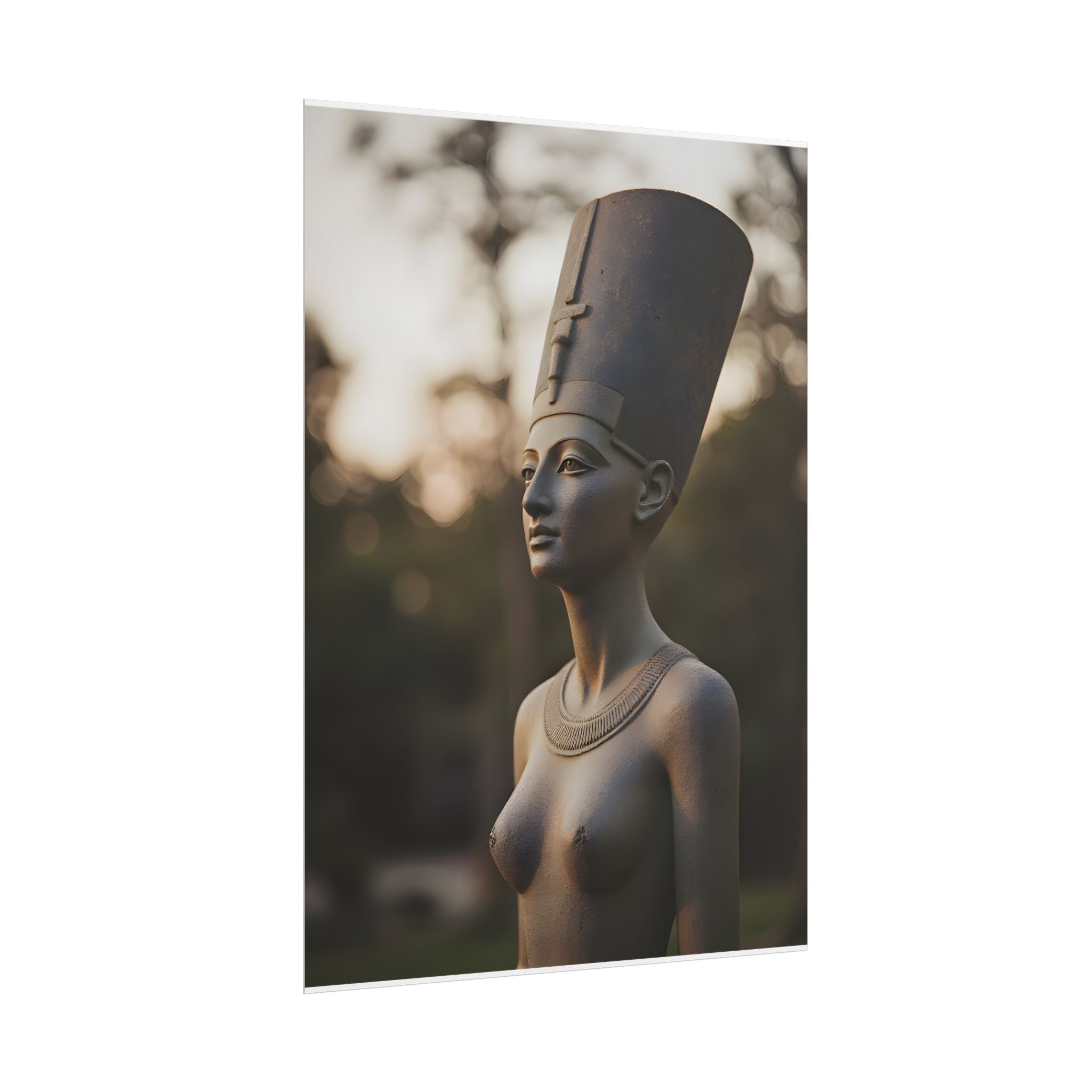 Nefertiti Bronze Statue Wall Art - Egyptian Sculpture Photography - Queen of Egypt - Poster
