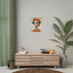 Rolled Poster — Colorful Abstract Portrait Art Print