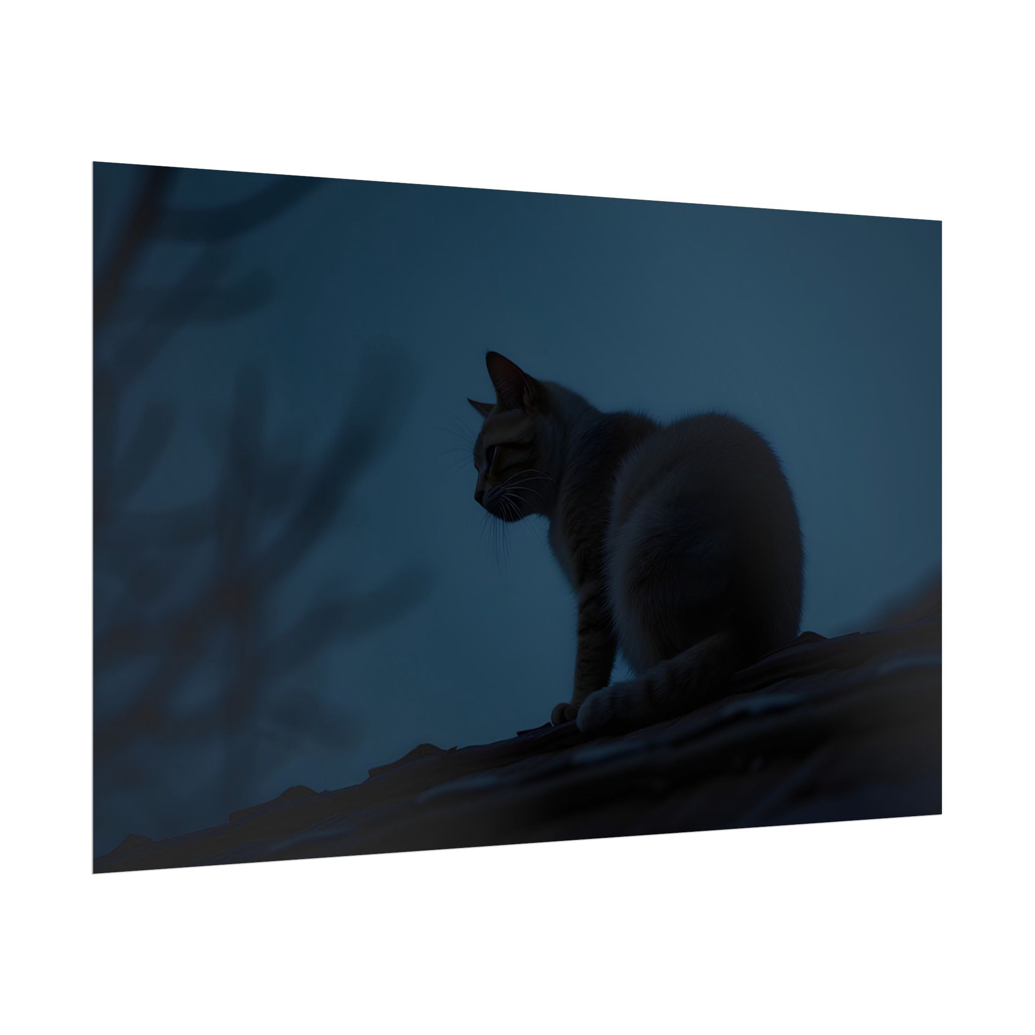 Nightwatch Cat Wall Art - Poster